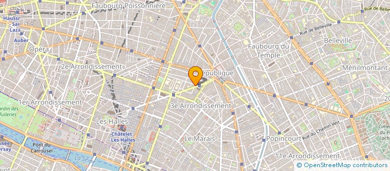 localisation de l'entreprise ARCHITECTURE TRAVAUX AGENCEMENT à PARIS