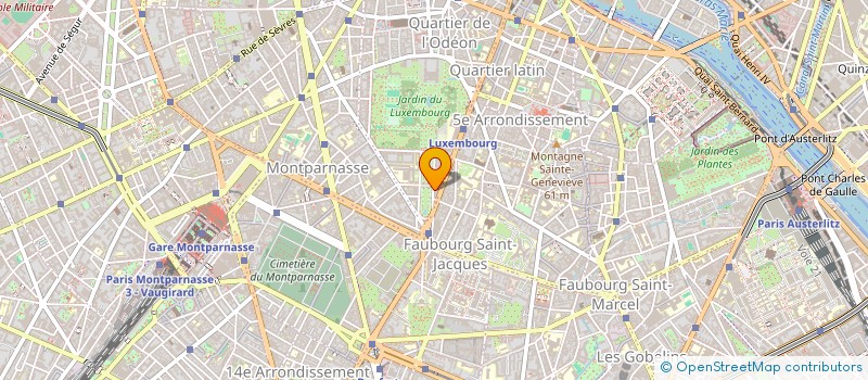 localisation de l'entreprise ARCHITECTURE URBANISME ET PAYSAGE  PARIS