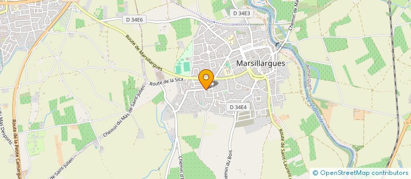 localisation de l'entreprise ARCHITECTURE URBANISME PAYSAGE  MARSILLARGUES