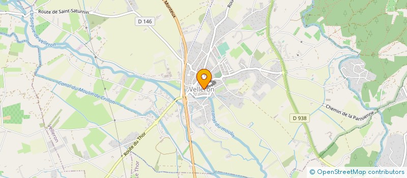 localisation de l'entreprise ARCHITECTURE V2M  VELLERON