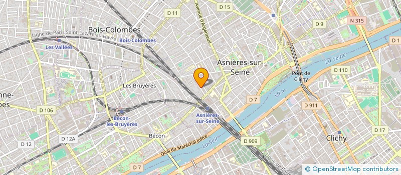 localisation de l'entreprise ARCHITECTURELLE  ASNIERES-SUR-SEINE