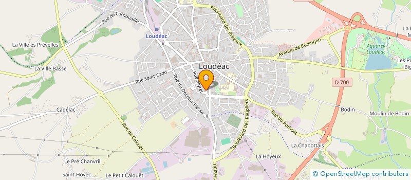 localisation de l'entreprise ARCHITECTURES ALTERNATIVES à LOUDEAC
