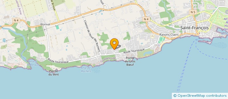 localisation de l'entreprise ARCHITECTURES PATRIMOINE ET DECORATION  SAINT-FRANCOIS