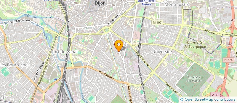 localisation de l'entreprise ARCHITECTURES VINCENT BILLARD  DIJON