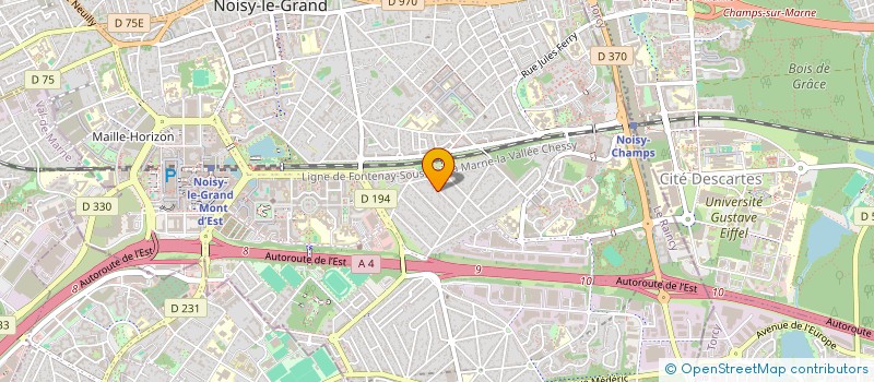 localisation de l'entreprise ARCHITEKNO  NOISY-LE-GRAND