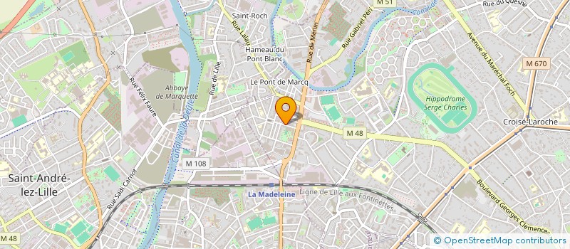 localisation de l'entreprise ARCHITHEME à MARCQ-EN-BARŒUL