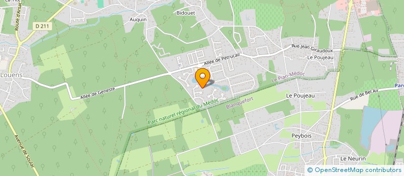 localisation de l'entreprise ARCHIVAGE NUMERIQUE D AQUITAINE  LE PIAN-MEDOC