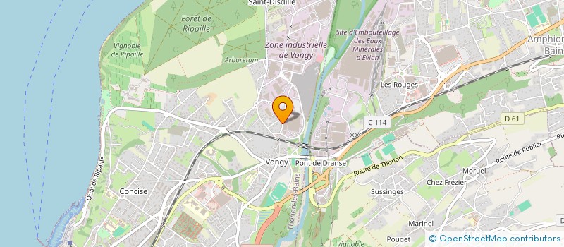 localisation de l'entreprise ARCHIVES  THONON-LES-BAINS