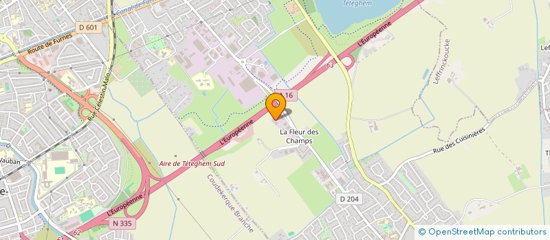 localisation de l'entreprise ARCHIVES DES FLANDRES  TETEGHEM-COUDEKERQUE-VILLAGE