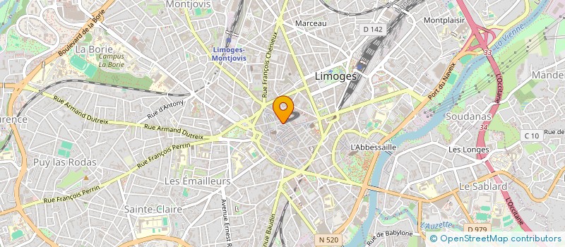 localisation de l'entreprise ARCHIVES SERVICES à LIMOGES