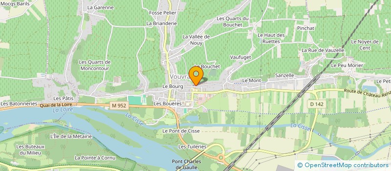 localisation de l'entreprise ARCHIVOLTE ASSOCIATION DE SAUVEGARDE DU PATRIMOINE RELIGIEUX EN VOUVRILLON  VOUVRAY