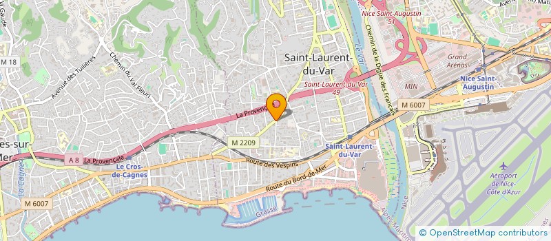 localisation de l'entreprise ARCHO ASSAINISSEMENT à SAINT-LAURENT-DU-VAR