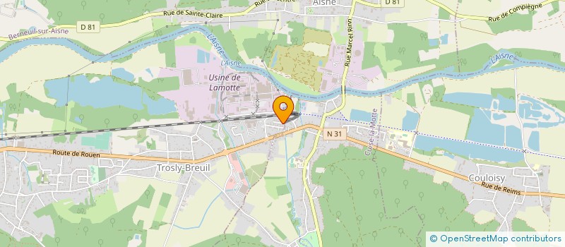 localisation de l'entreprise ARCHROMA FRANCE SAS à TROSLY-BREUIL