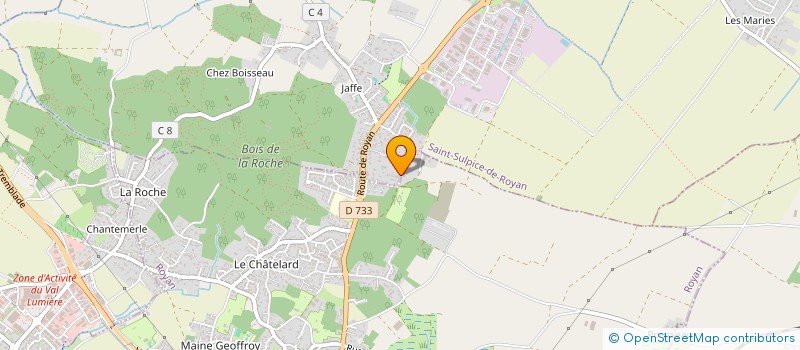 localisation de l'entreprise ARCHUG  SAINT-SULPICE-DE-ROYAN