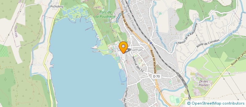 localisation de l'entreprise ARCHY-TECH  SAINT-CHAMAS