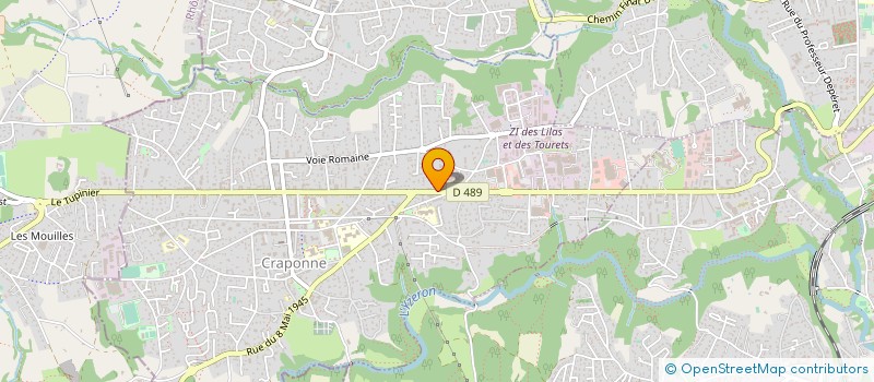 localisation de l'entreprise ARCI  CRAPONNE