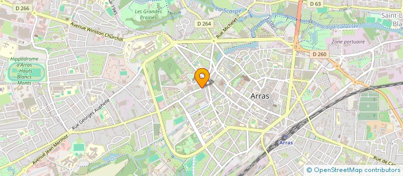 localisation de l'entreprise ARCI BAT à ARRAS