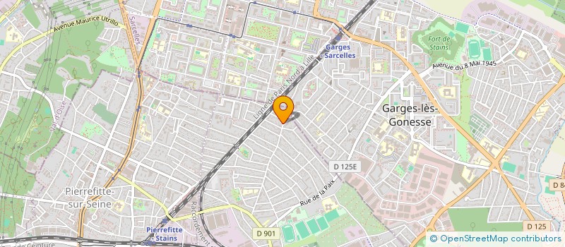 localisation de l'entreprise ARCING à STAINS