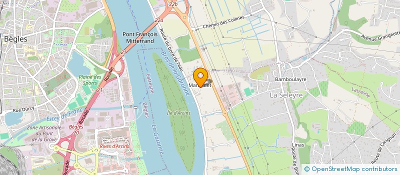 localisation de l'entreprise ARCINS SCI  LATRESNE