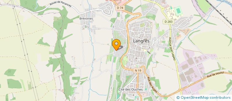 localisation de l'entreprise ARCIS CROSSFIT  LANGRES