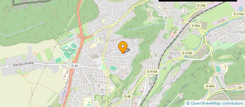 localisation de l'entreprise ARCK à LONGWY