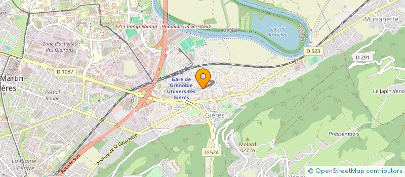 localisation de l'entreprise ARCKA  SAINT-MARTIN-D'HERES