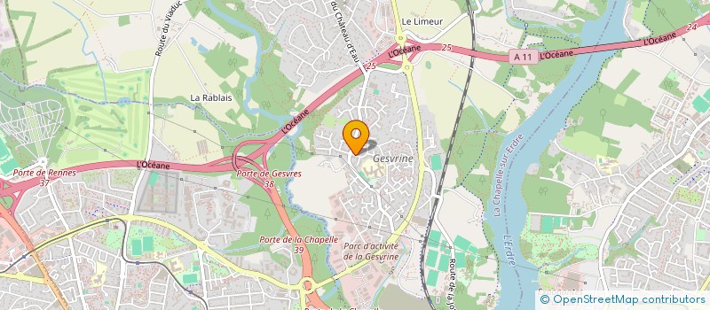 localisation de l'entreprise ARCLAX CONSEIL à LA CHAPELLE-SUR-ERDRE