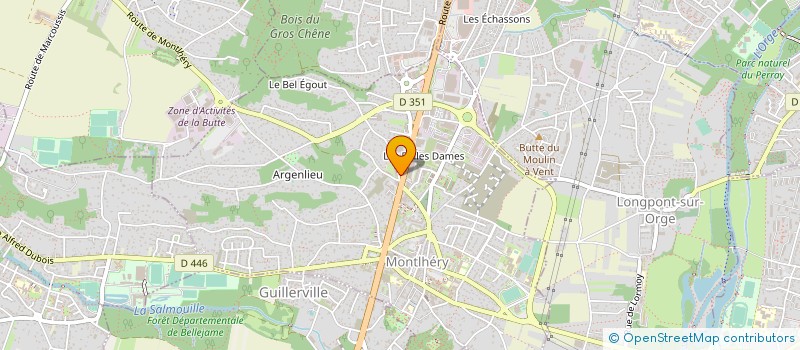 localisation de l'entreprise ARCLEI à MONTLHERY