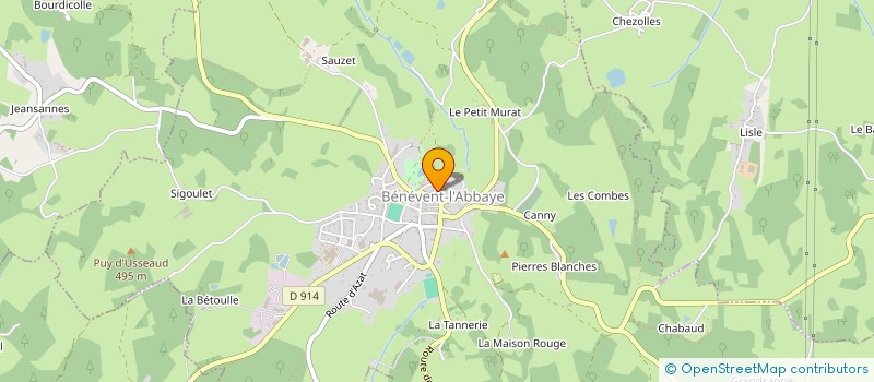 localisation de l'entreprise ARCLODHEL  BENEVENT-L'ABBAYE