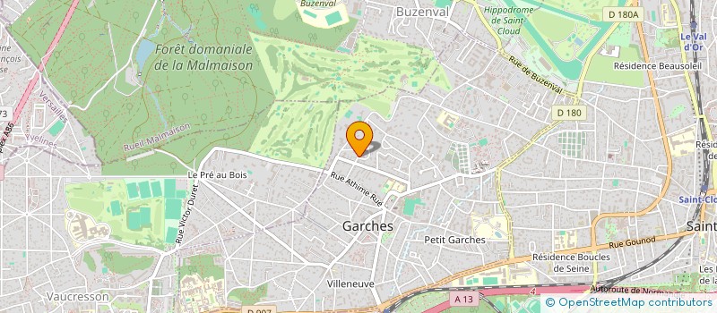 localisation de l'entreprise ARCLUSAZ ASSOCIES à GARCHES