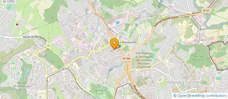 localisation de l'entreprise ARCNAM LR à MONTPELLIER