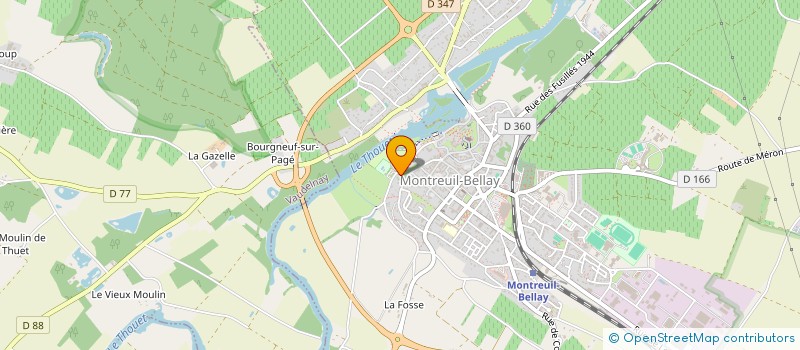 localisation de l'entreprise ARCO à MONTREUIL-BELLAY