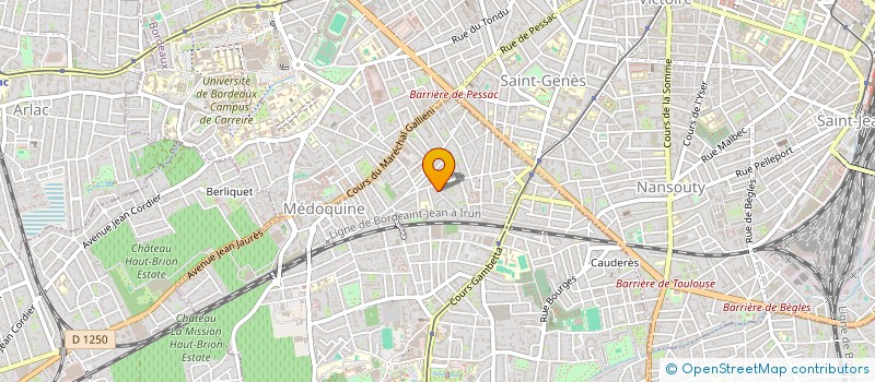 localisation de l'entreprise ARCO ASSOCIATION POUR LE RENOUVEAU DES CLAVIERS OUBLIES  TALENCE