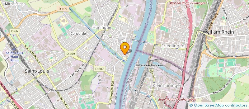 localisation de l'entreprise ARCO IRIS  HUNINGUE