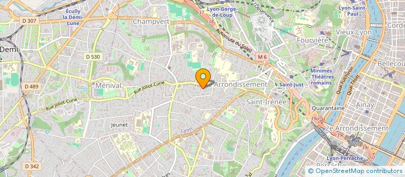 localisation de l'entreprise ARCO IRIS II  LYON 5EME