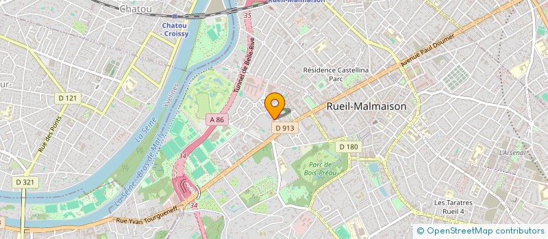 localisation de l'entreprise ARCOA à RUEIL-MALMAISON