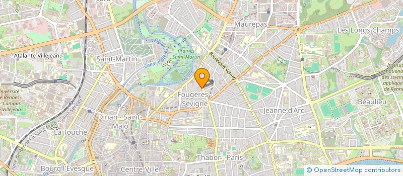 localisation de l'entreprise ARCOAT JEUNES  RENNES