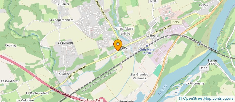 localisation de l'entreprise ARCOBA  CINQ-MARS-LA-PILE