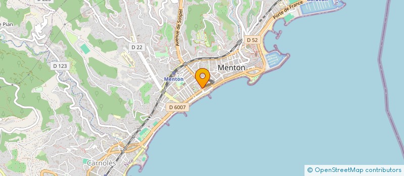localisation de l'entreprise ARCOBALENO à MENTON