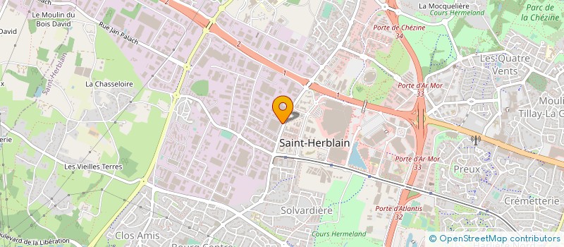 localisation de l'entreprise ARCOBAT à NANTES