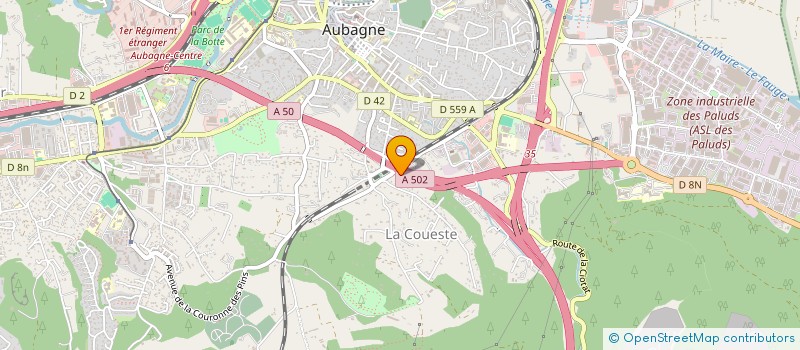 localisation de l'entreprise ARCOBAT SARL à AUBAGNE