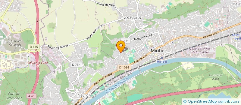 localisation de l'entreprise ARCODENTS à MIRIBEL
