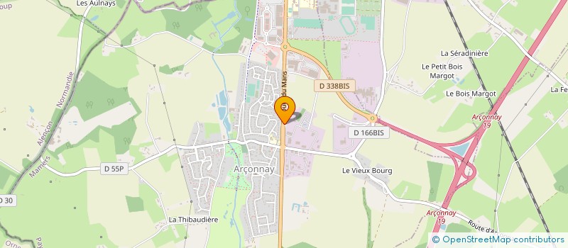 localisation de l'entreprise ARCODINE à ARCONNAY