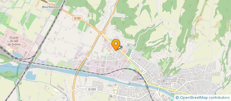 localisation de l'entreprise ARCOLAN  CREST