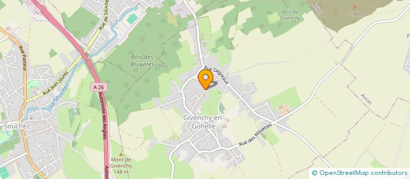 localisation de l'entreprise ARCOLE IMMO  GIVENCHY-EN-GOHELLE