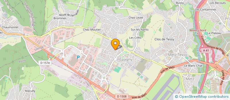 localisation de l'entreprise ARCOLE SAS  EPAGNY METZ-TESSY