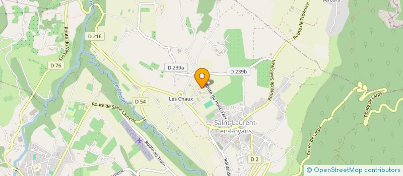 localisation de l'entreprise ARCOLINE CMC SA  SAINT-LAURENT-EN-ROYANS