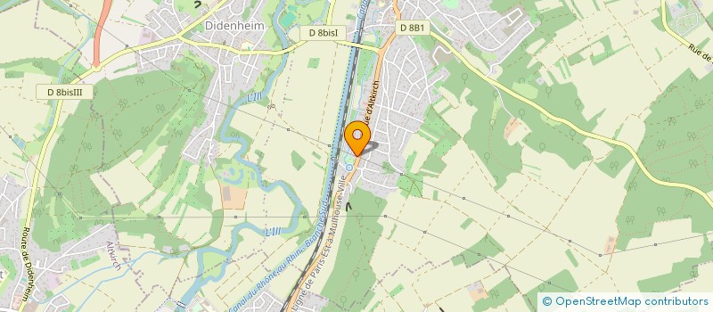 localisation de l'entreprise ARCOM à BRUNSTATT-DIDENHEIM