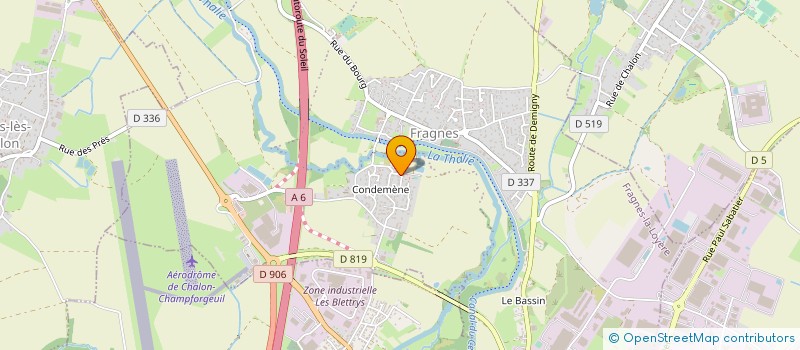 localisation de l'entreprise ARCOM  FRAGNES-LA LOYERE