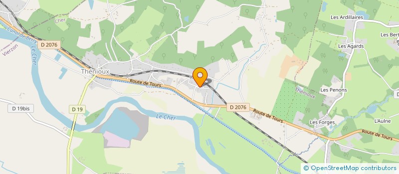 localisation de l'entreprise ARCOM CENTRE VAL DE LOIRE  THENIOUX